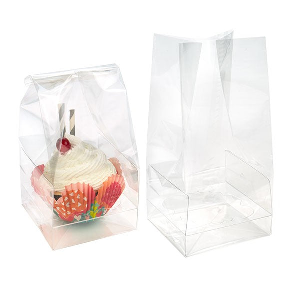 Cupcakepåsar för mini-dubbar med pappersbotten 12,7x5,7x12,7cm (100 st) [CBG9]