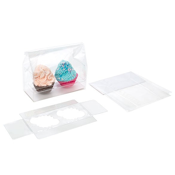 Cupcakepåsar för mini-dubbar med pappersbotten 12,7x5,7x12,7cm (100 st) [CBG9]