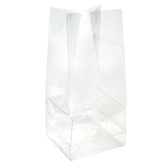Cupcakepåsar för mini-dubbar med pappersbotten 12,7x5,7x12,7cm (100 st) [CBG9]