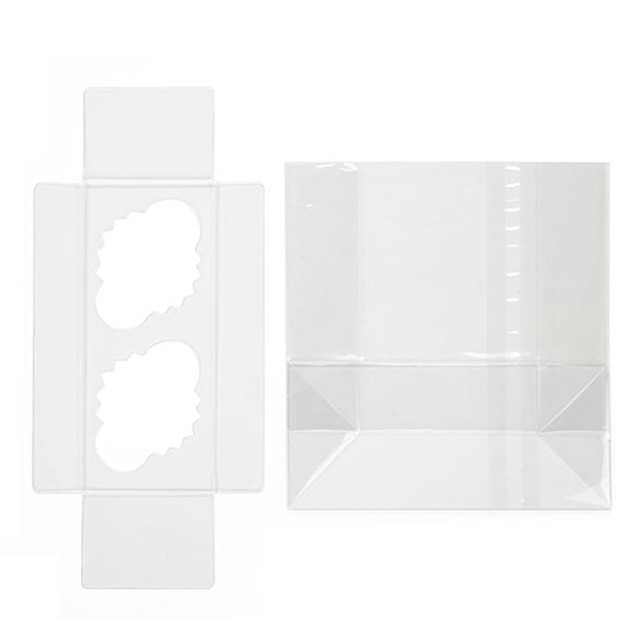 Cupcakepåsar för mini-dubbar med pappersbotten 12,7x5,7x12,7cm (100 st) [CBG9]