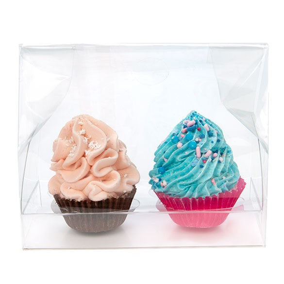 Cupcakepåsar för mini-dubbar med pappersbotten 12,7x5,7x12,7cm (100 st) [CBG9]