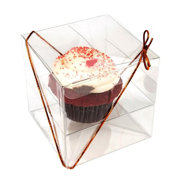Cupcakeboxar för singlar 10,2x10,2x10,2cm (100 st) [CBS56]