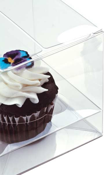 Cupcakeboxar för sex personer 22,9x22,9x10,2 cm (100 st) [CBS175]