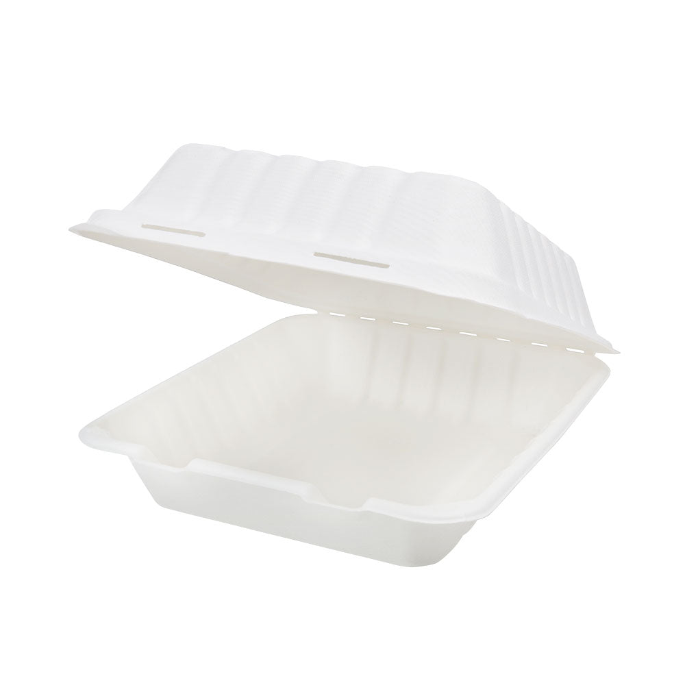 Skål med lock Sockerrör 22x18,5x7 cm (200 st) [GB-DFC01316]