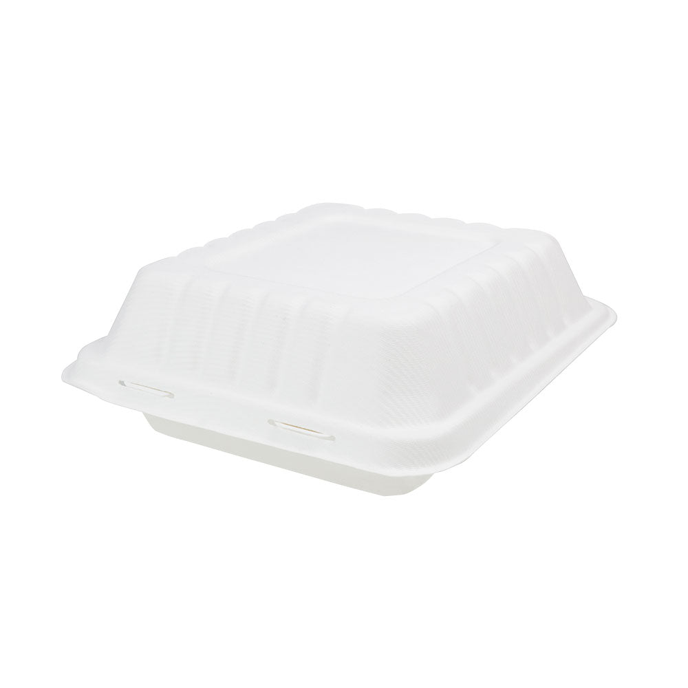 Skål med lock Sockerrör 22x18,5x7 cm (200 st) [GB-DFC01316]