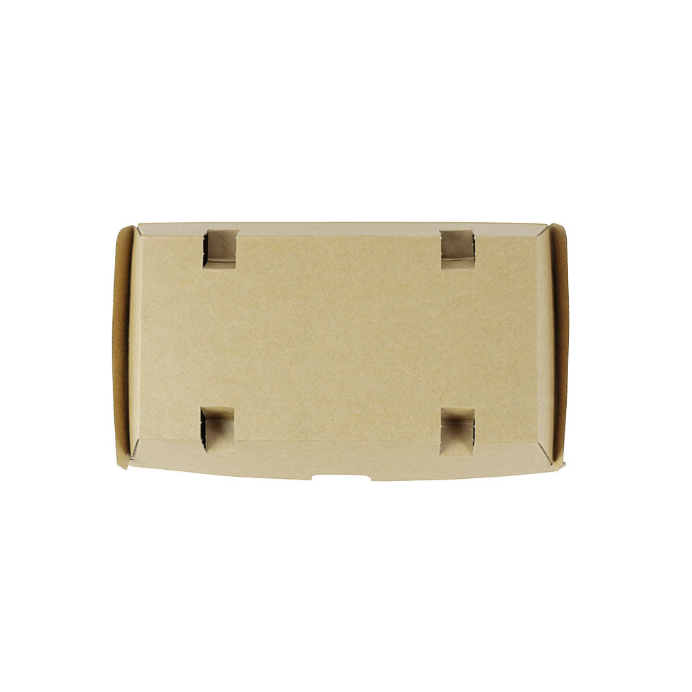 Take-away lådor kartong 21.4x11.4x8.5 cm brun (200 st) [GB-DFC04305]