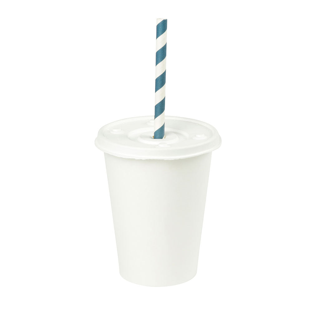 Platt lock papper Ø 90 mm Vit halm Cross (1000 st) [GB-DHD04500]