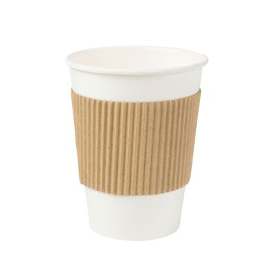 Mugghylsor kartong för 200 ml pappersmugg, brun (1000 st) [GB-DHD04782]