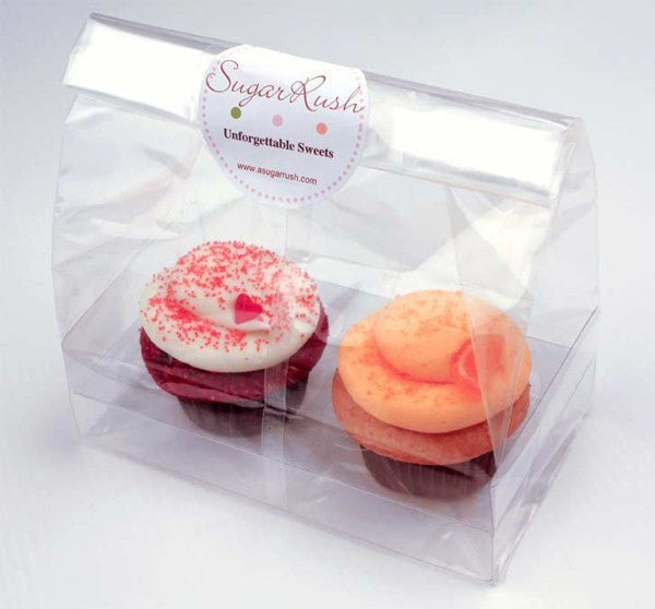 Duo Cupcake-påse set 17,5x10x22,5 cm (100 st) [CBG2]