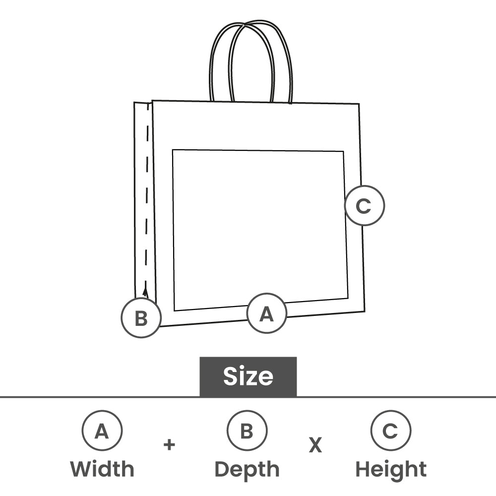 Presentpåsar med fönster och etikett 18+8x19 cm kraft/Svart (100 pcs) [FP-DPT113]