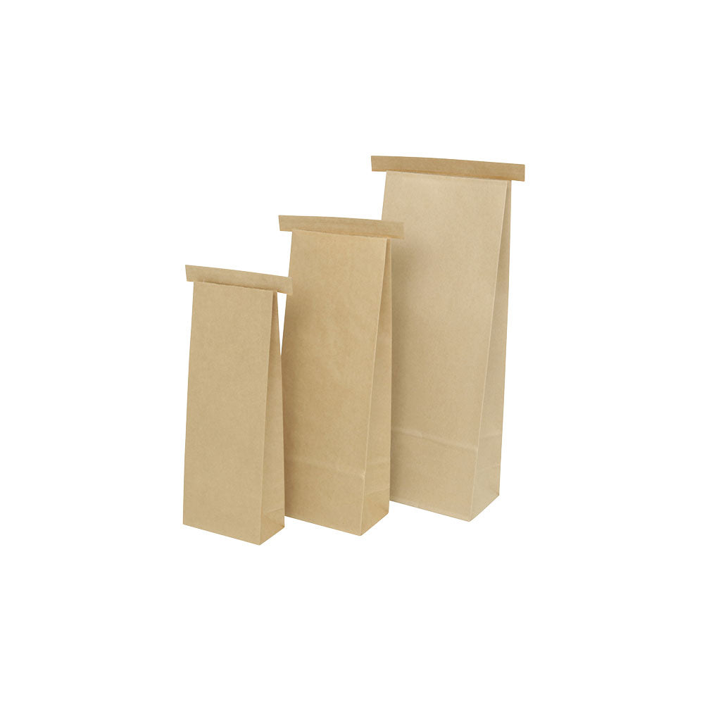 Påsar Kraft brun med stängning 10x5,9x27,4 cm (500 st) [GB-DRE03350]