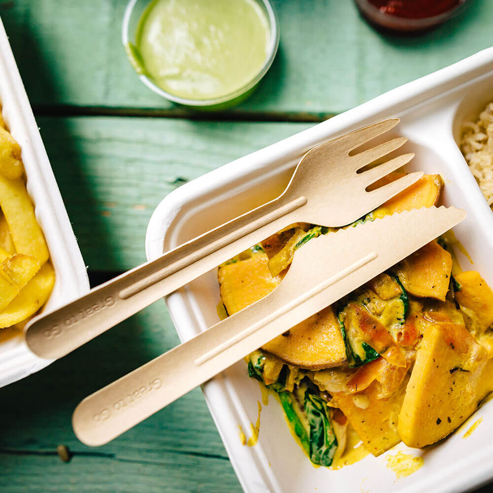 Gaffelpapper 16,5 cm Brun (1000 st) [GB-DSE06360]