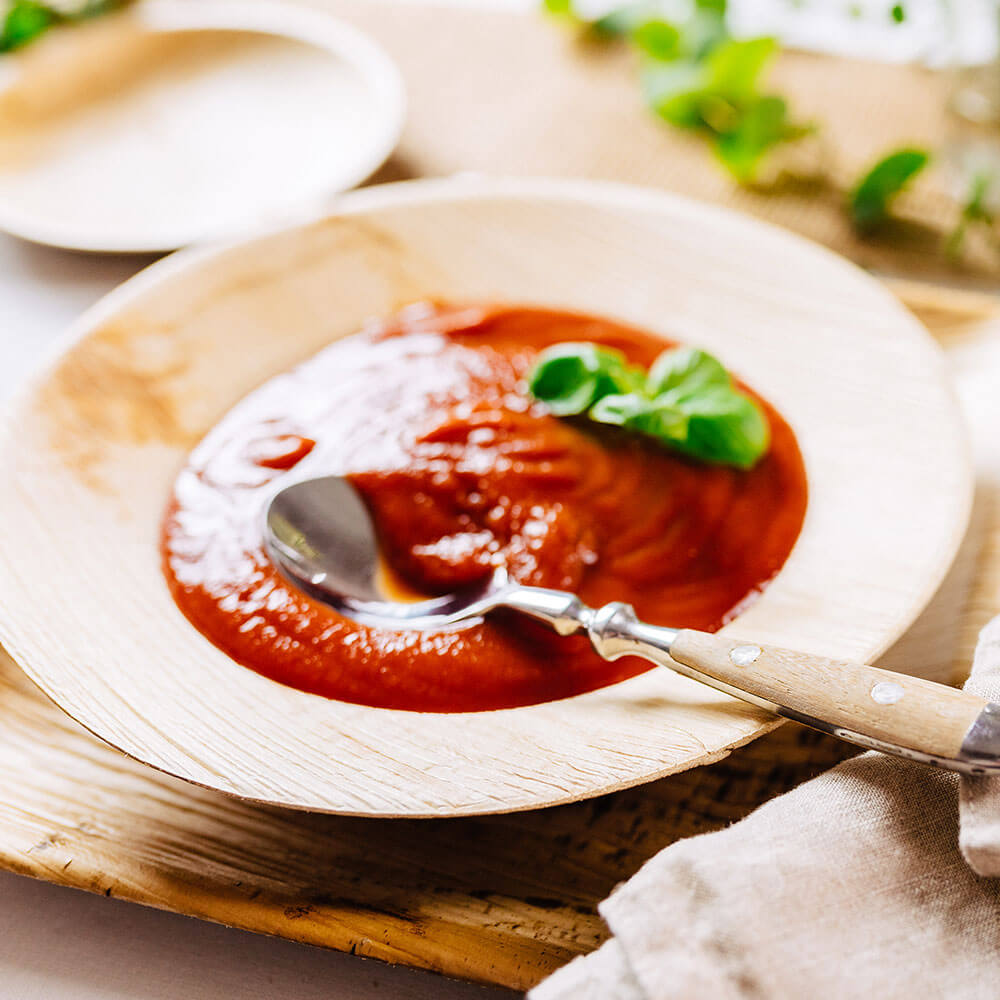 Rund tallrik Palm Leaf, Ø 23 cm, djup (200 st) [GB-DTW05301]