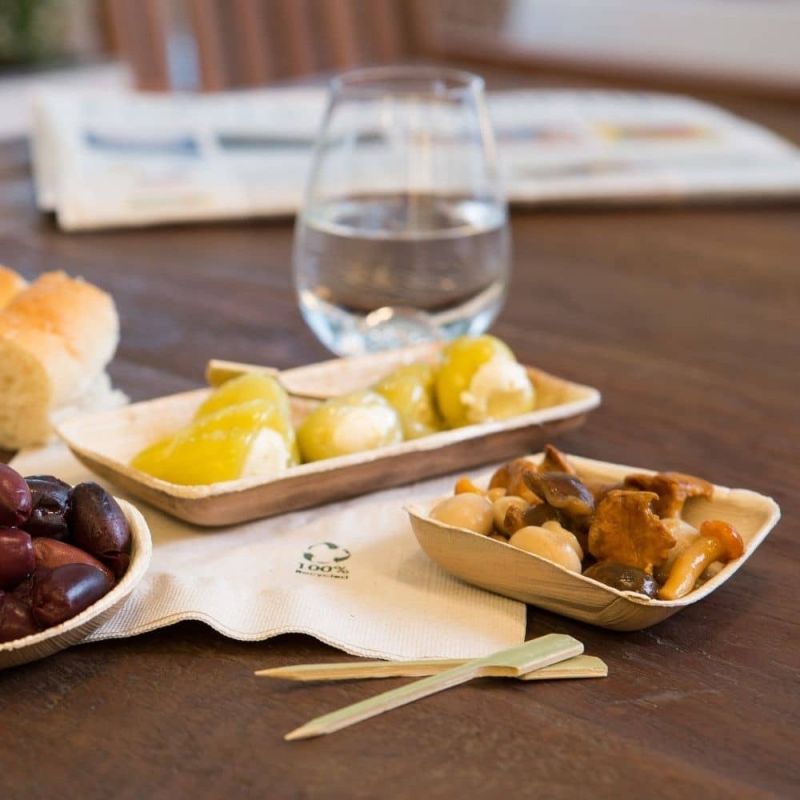 Palmbladskål 8,1 x 2,4 x 16 cm 125 ml (400 st) [GB-DTW05474]