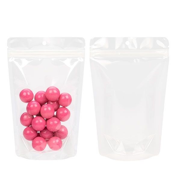 Stå upp påsar Komposterbar Transparent 13x7.9x20.6cm | 113 gram (100 st) [ZBGE3]