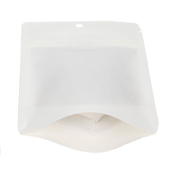 Stå upp påsar Komposterbar Kraft Vit 10,2x6x15,2cm | 57 gram (100 st) [ZBGEK2W]