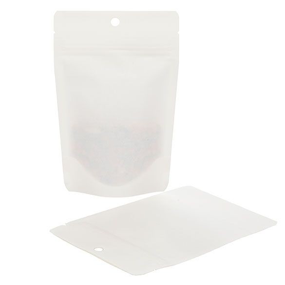 Stand Up Pouches Compostable Kraft White 10.2x6x15.2cm | 57 grams