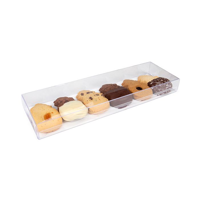 Plastlådor 7,6x2,5x25,4 cm Kristallklart (25 St) [FB301]