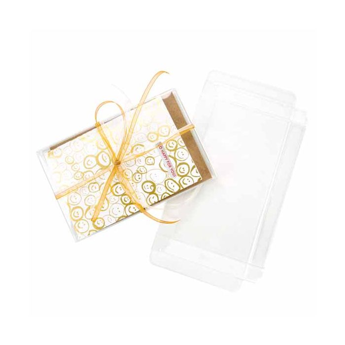 Plastlådor 9,2x1,6x14,3cm Kristallklart (25 st) [FB33]