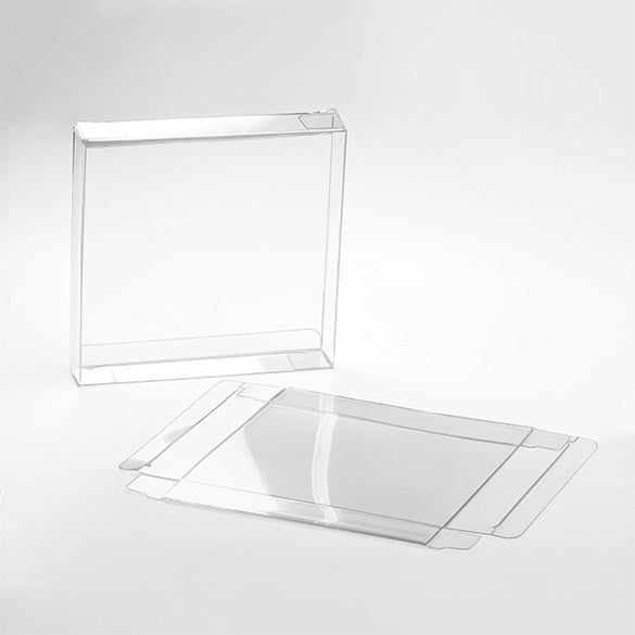 Plastlådor 14,3x2,5x14,1cm Kristallklart (25 st) [FB48]