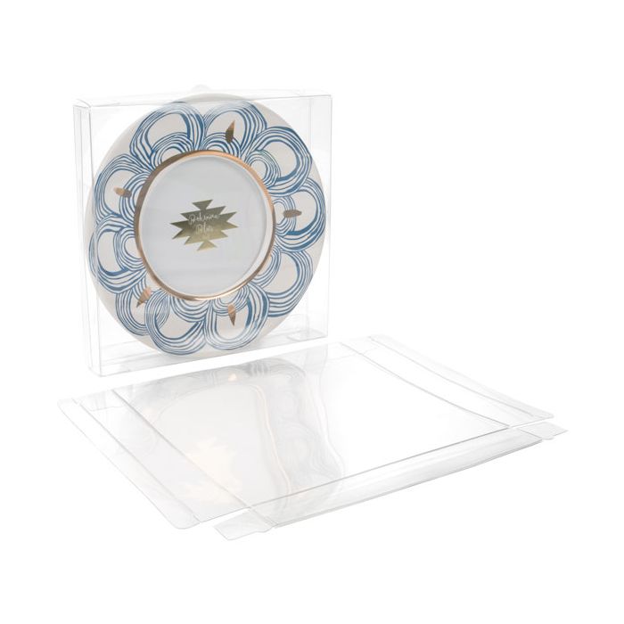 Plastlådor 16,8x2,5x16,7cm Kristallklart (25 st) [FB83]