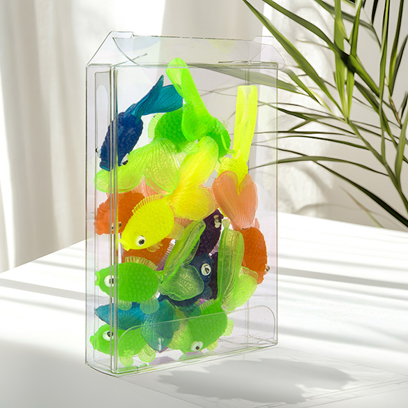 Plastlådor 7x1,6x9,5cm Kristallklart (25 st) [FB92]