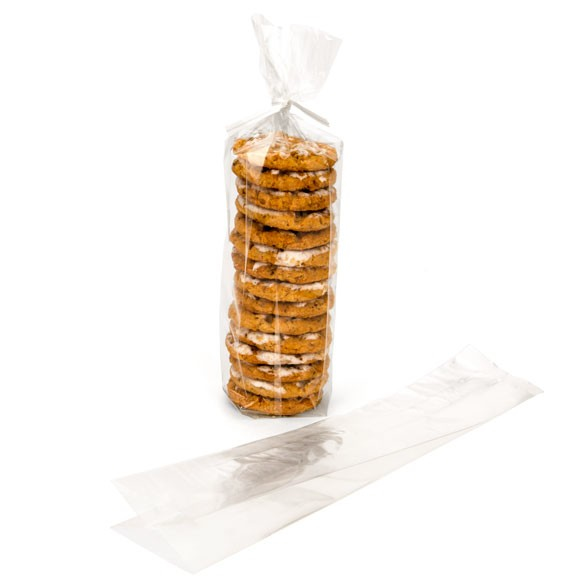 Plastpåsar 4,4x4,4x21,6cm med Sidoinvik (100 st) [FDAGB8]