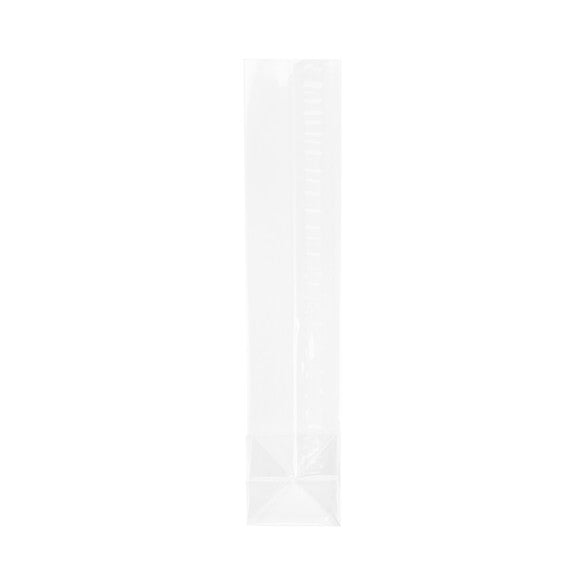 Cellofanpåsar med botten 4,4x4,4x21,6cm (100 st) [FG10]
