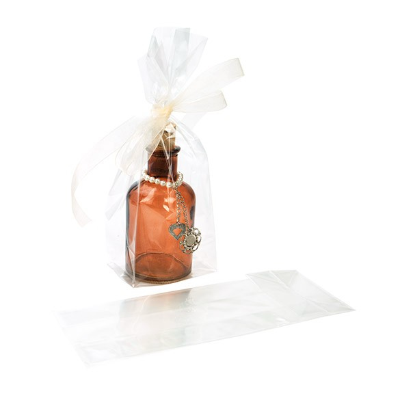 Cellofanpåsar med botten 8,9x5,7x24,8cm (100 st) [FG15]