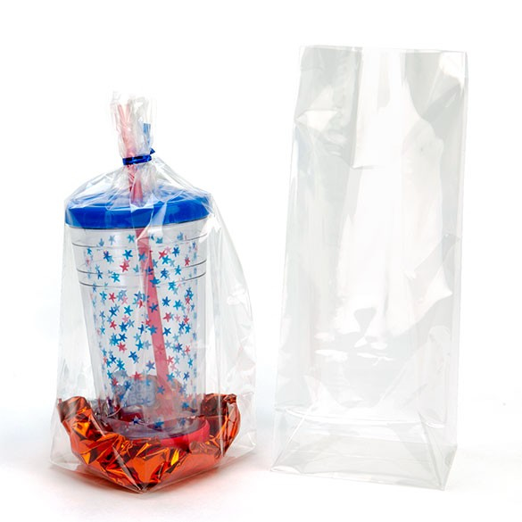 Cellofanpåsar med botten Kristallklart 10,2x7,6x25,4cm (100 st) [FGCC5]