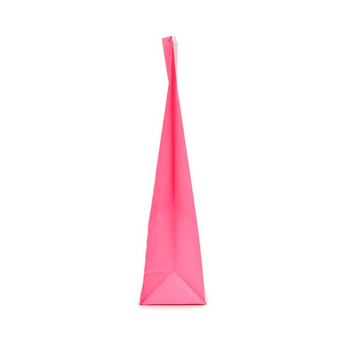 Blockbottenpåsar Neon Rosa 5,1x5,1x21 cm med pappersinsats (100 St) [FGPB11NK]