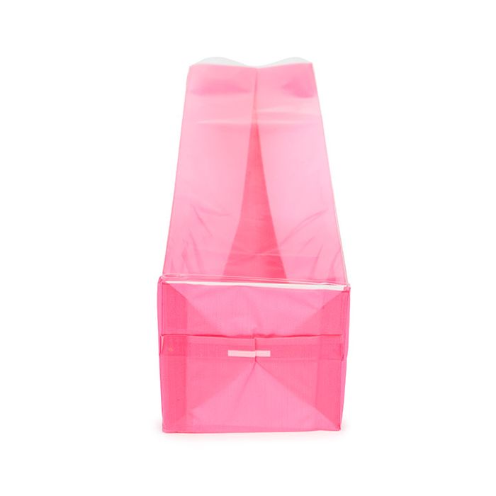 Blockbottenpåsar Neon Rosa 5,1x5,1x21 cm med pappersinsats (100 St) [FGPB11NK]