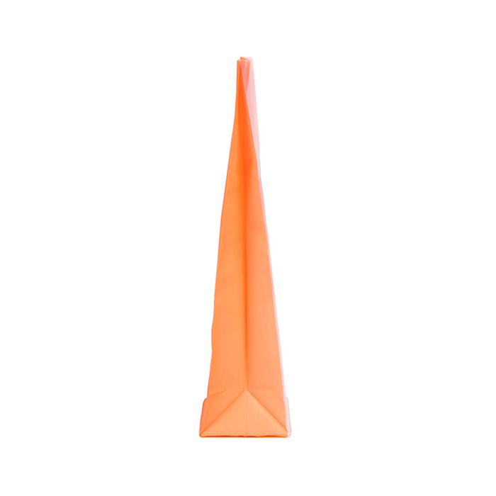 Blockbottenpåsar Neon Orange 5,1x5,1x21 cm med pappersinsats (100 St) [FGPB11NO]