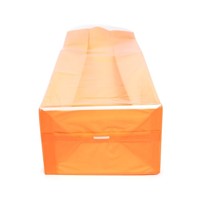 Blockbottenpåsar Neon Orange 8,9x5,7x30,5 cm med pappersinsats (100 St) [FGPB16NO]