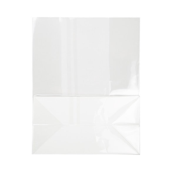 Cellofanpåsar med botten Kristallklart 17,8x10,2x22,9cm med pappersinsats (100 st) [FGPB8]
