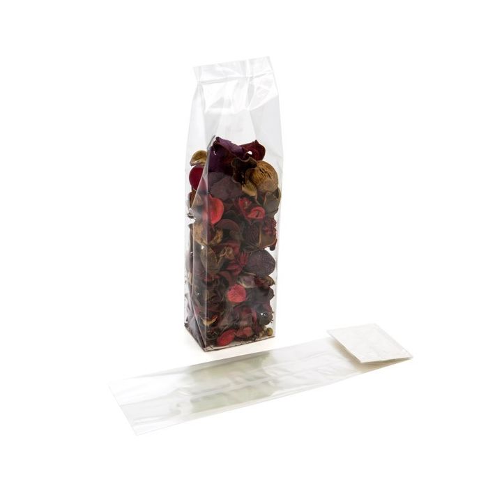 Cellofanpåsar med botten 6,7x4,8x26cm med pappersinsats (100 st) [FGPBH13]