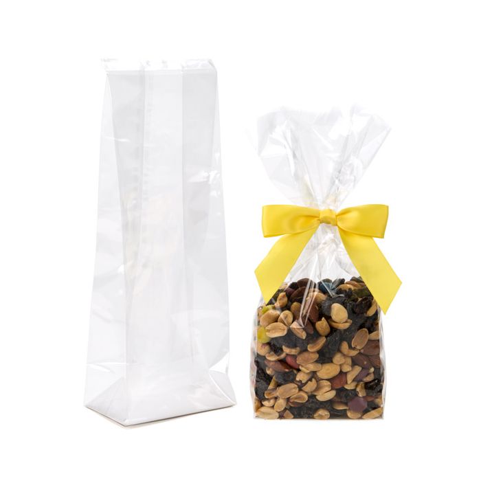 Cellofanpåsar med botten 8,9x5,7x24,8cm med pappersinsats (100 st) [FGPBH15]