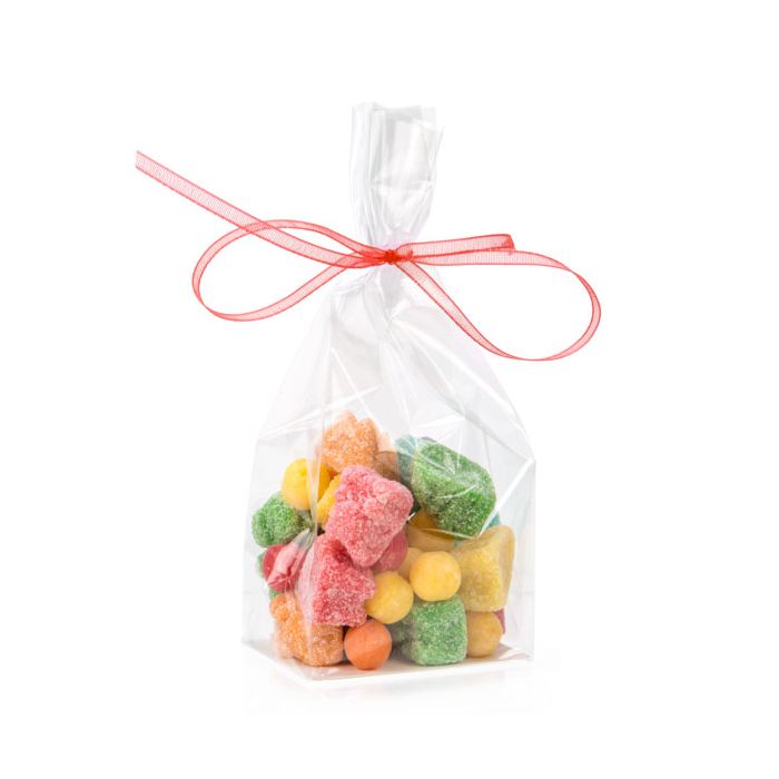 Cellofanpåsar med botten 5,1x3,8x12,7cm med pappersinsats (100 st) [FGPBH3]