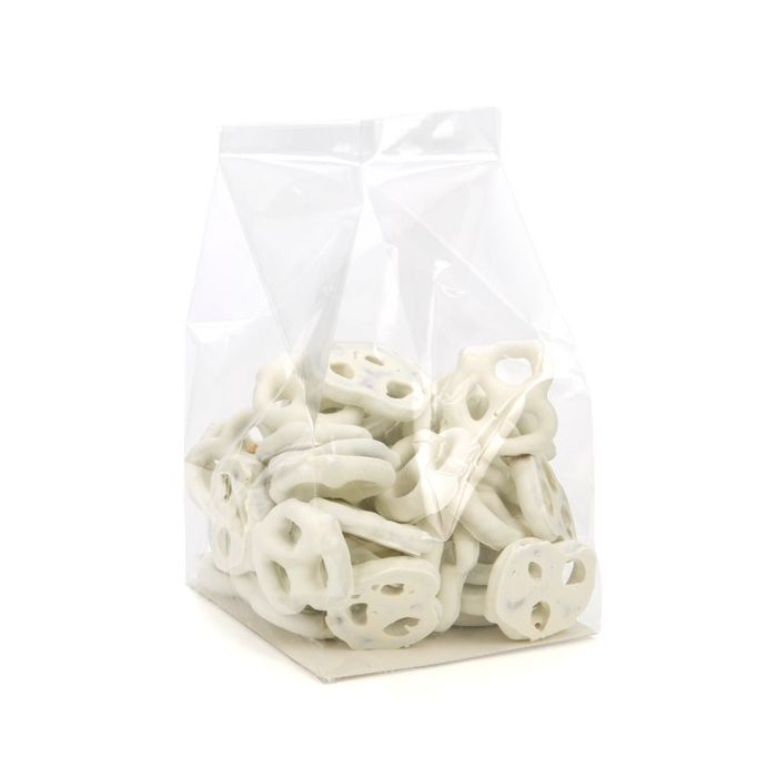 Cellofanpåsar med botten 10,2x10,2x17,8cm med pappersinsats (100 st) [FGPBH9]