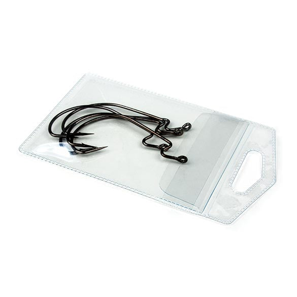 Vinylpåse 7,3x9,5cm zak med Eurohål med klappa (100 st) [FHV3]