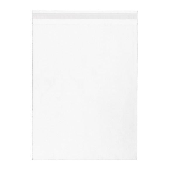 Plastpåsar 26,5x33,7cm Transparent med Tejpremsa (100 st) [B10X13]