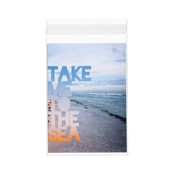 Plastpåsar 11,7x16,2cm Transparent med Tejpremsa (100 st) [B4X6XL]