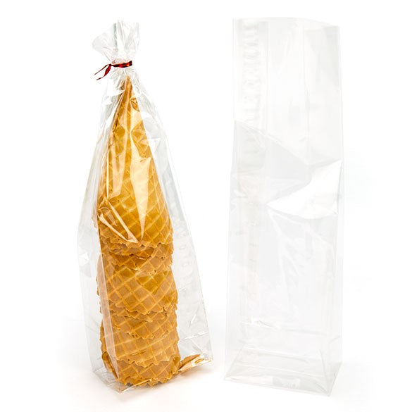 Cellofanpåsar med botten Kristallklart 8,9x5,7x30,5cm (100 st) [FGCC16]