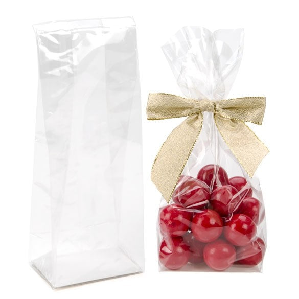 Cellofanpåsar med botten 7,6x5,1x20,3cm med pappersinsats (100 st) [FGPBH20]