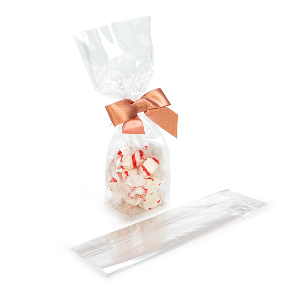 Cellofanpåsar med botten 6,7x4,8x26cm (100 st) [FG13]