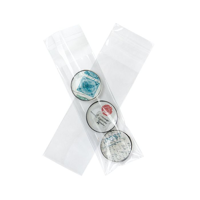 Plastpåsar 4,8x12,7 cm Genomskinliga och återförslutningsbara (100 st) [B1X5]