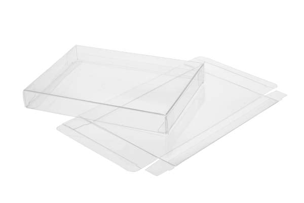 Plastlådor 20,6x2,5x20,6cm Kristallklart (25 st) [FPB134]