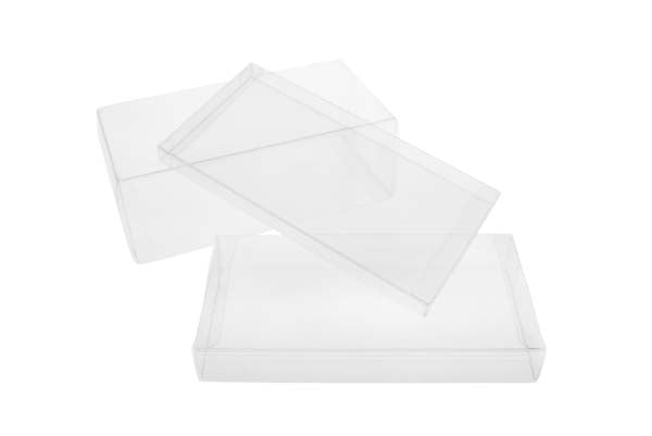 Plastlådor 21,9x2,5x28,3cm Kristallklart (25 st) [FPB150]