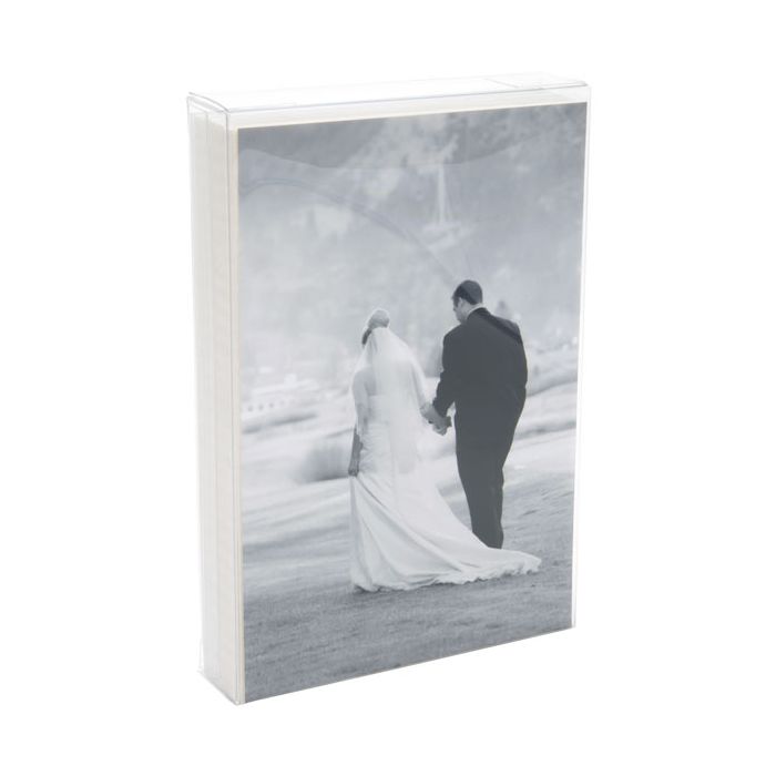 Plastlådor 10,5x2,5x15,6cm Kristallklart (25 st) [FPB167]