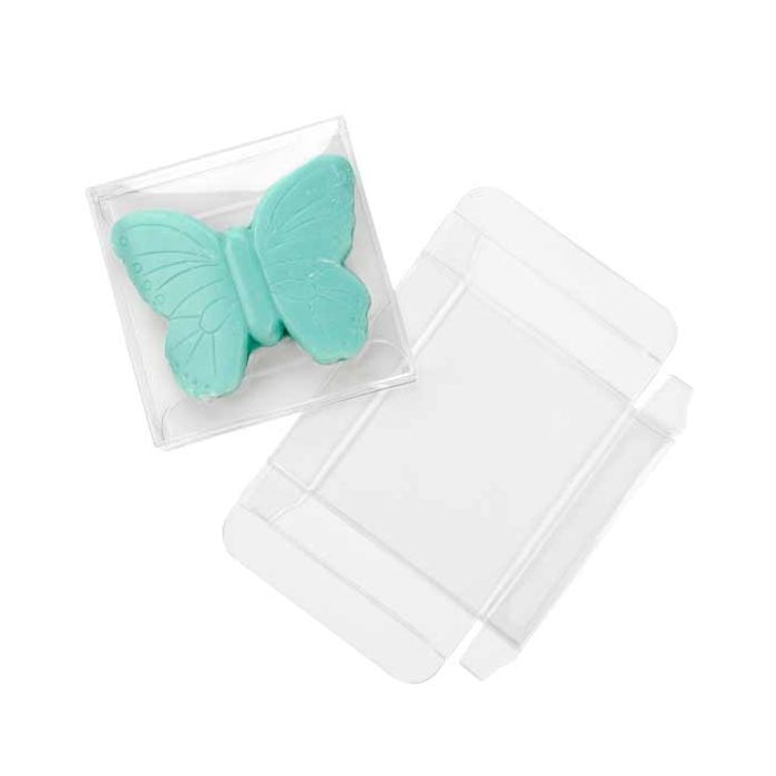 Plastlådor för 4 stycken Choklad 7x1,4x6,8cm (25 st) [FPB276]